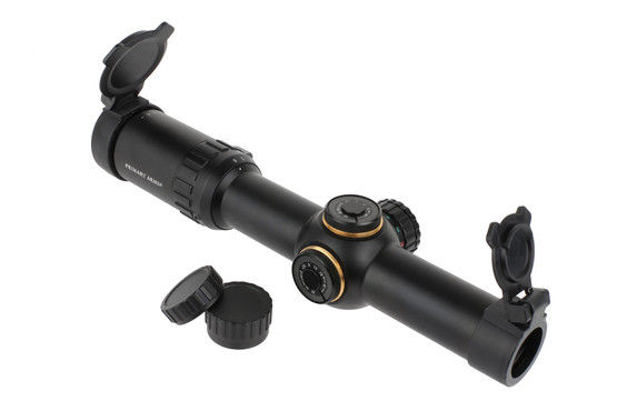 Primary Arms Gen III second focal plane 1-6x24mm riflescope has capped low-profile turrets for easy zeroing